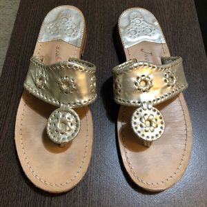 Jack Rogers size 8 Platinum